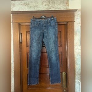 Women's Levis 525 8L/ 29 Blue Denim Jeans mid-rise straight White Tag green le